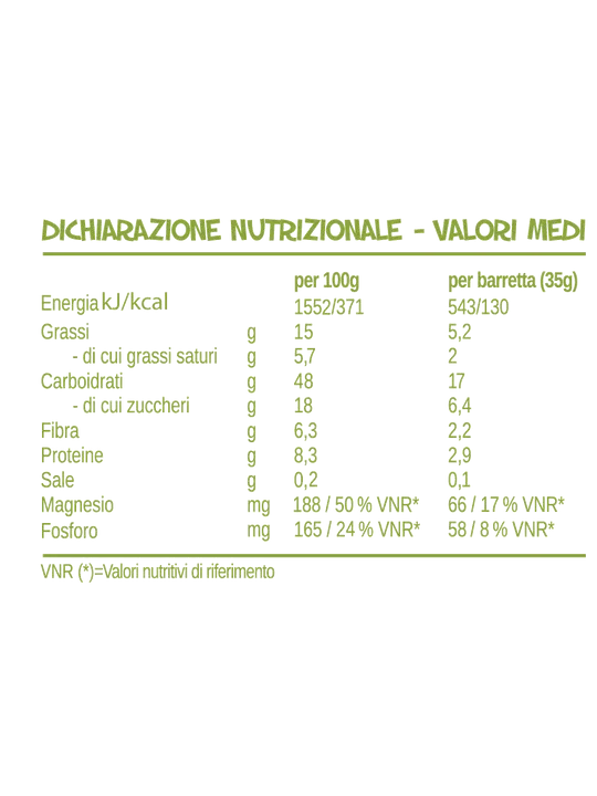 Perfect Bio Avena Bar Cacao e Nocciola 4 Barrette da 35 grammi - immagine 2