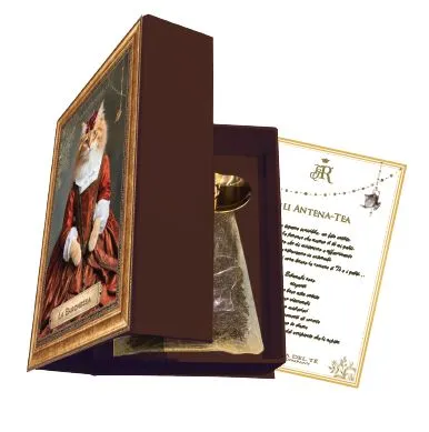 Gli AntenaTea La Nobilgatta Tè in foglia 60 grammi con Dosatore in acciaio dorato e Cartiglio - immagine 2