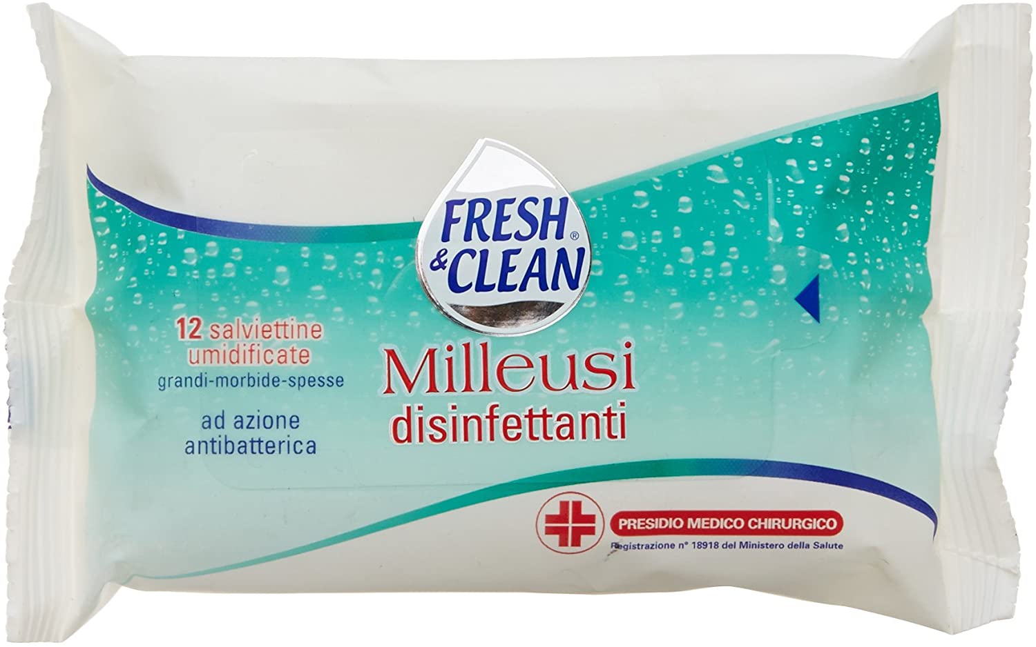 Fresh & Clean Milleusi Disinfettanti ad azione antibatterica 12 pezzi