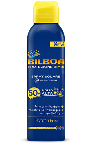 Bilboa Protezione Bimbi Latte Spray Multi-Posizione SPF 50+