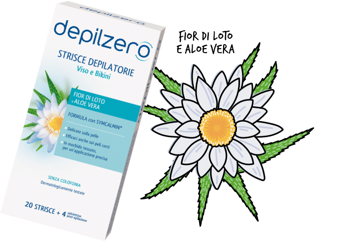 Depilzero Strisce Depilatorie Viso e Bikini 20 pezzi
