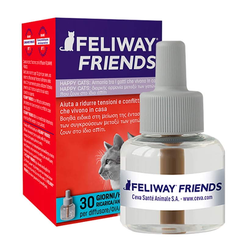 FELIWAY FRIENDS (ricarica da 48 ml) – Ricarica per diffusore ambientale di feromoni per gatti conviventi per armonia e benessere