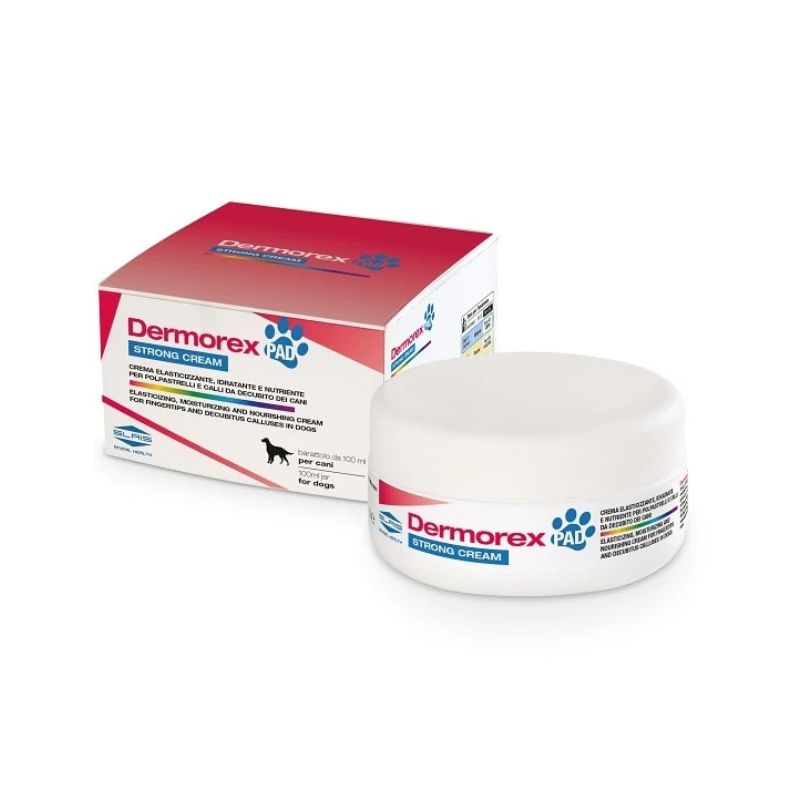 DERMOREX PAD CREAM (100 ml) – Crema protettiva e lenitiva per la salute dei cuscinetti plantari e della cute dei cani