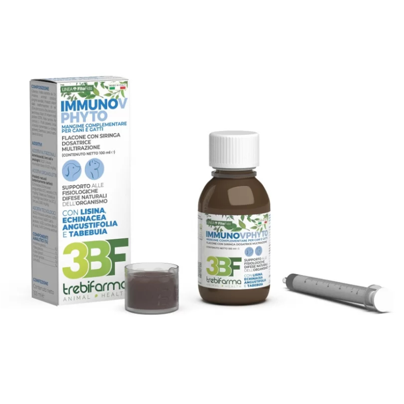 IMMUNOV PHYTO (100 ml) – Mangime complementare in pasta per cani e gatti a sostegno delle difese immunitarie