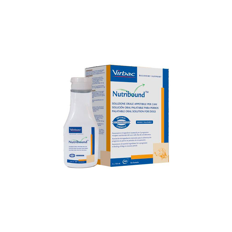 NUTRIBOUND CANE (3 flaconi da 150 ml) – Integratore alimentare per il recupero del cane convalescente