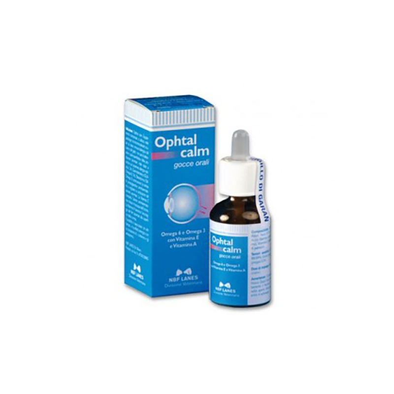 OPHTAL CALM (25 ml) – Complemento nutrizionale per patologie oculari di cani e gatti