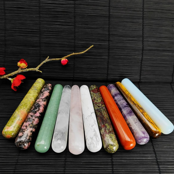 Varitas para Masaje de Piedras Varias, 10 a 11 Cm. de Largo, Venta por unidad