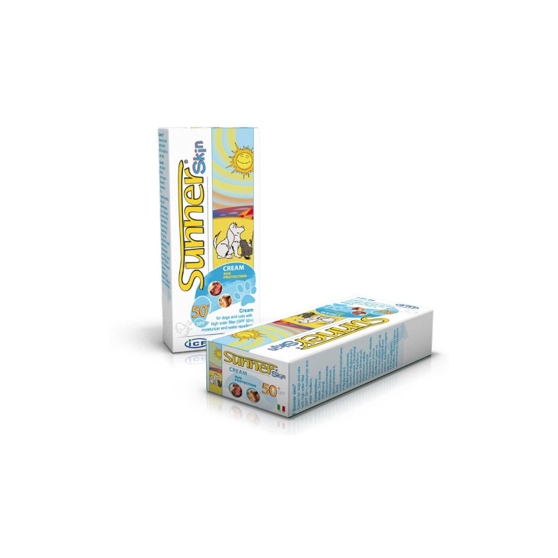 SUNNERSKIN PROTEZIONE SOLARE (40 ml) – Crema per cani e gatti con filtro solare alto (SPF 50+)