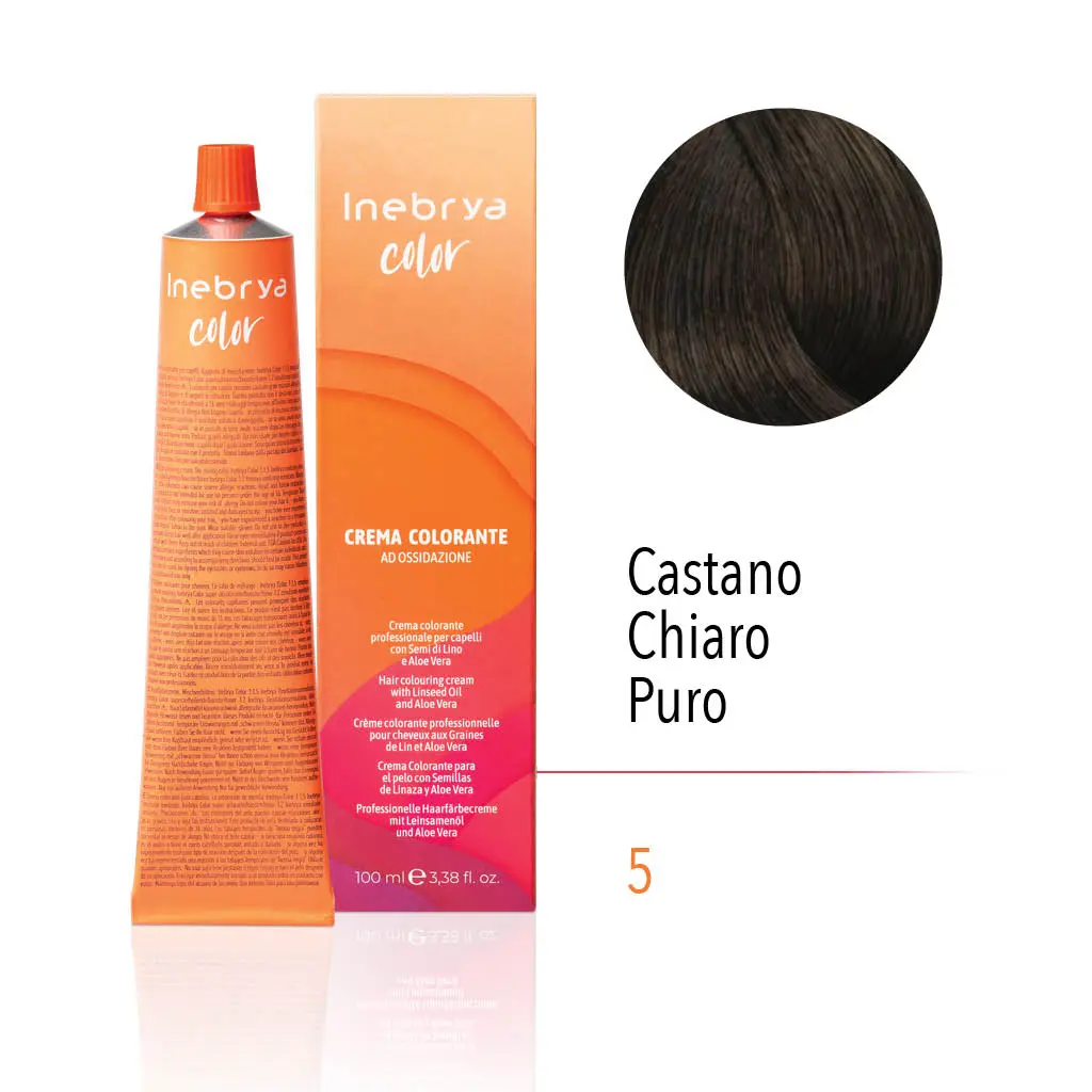 Inebrya Color – 5 Castano Chiaro Puro – 100 ml